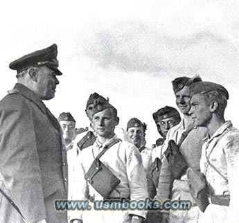 RAD men with Generalfeldmarschal Kesselring at an airport construction project in the East